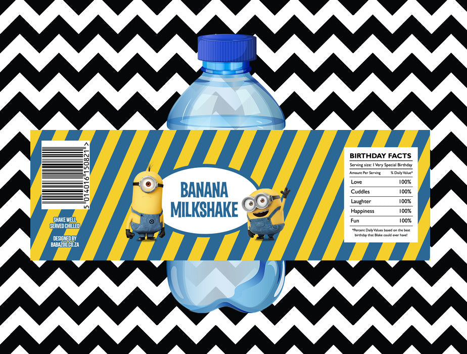 Minion juice/water labels (10)