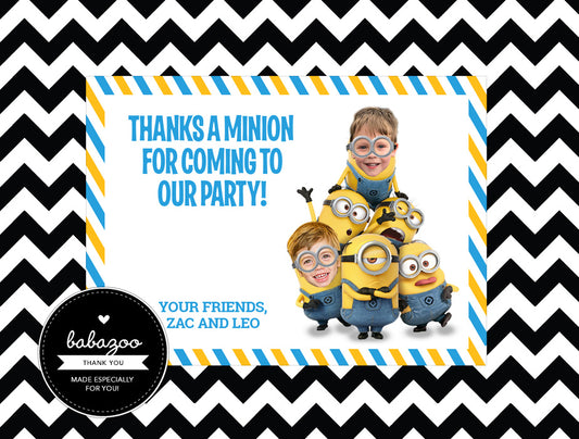 Minions thank you cards (10)