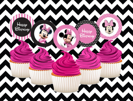 Minnie cupcake toppers (10)