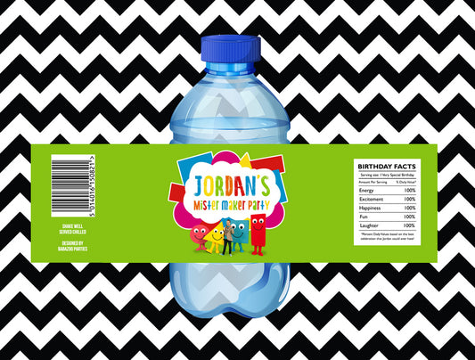 Mister Maker juice/water labels (10)