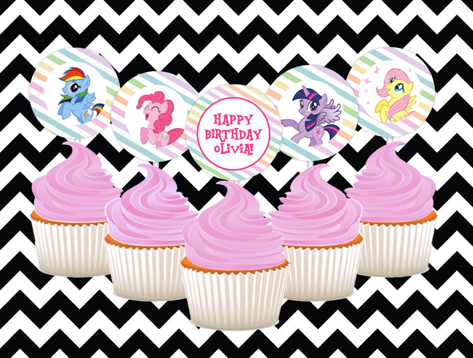 My little pony cupcake toppers (10)