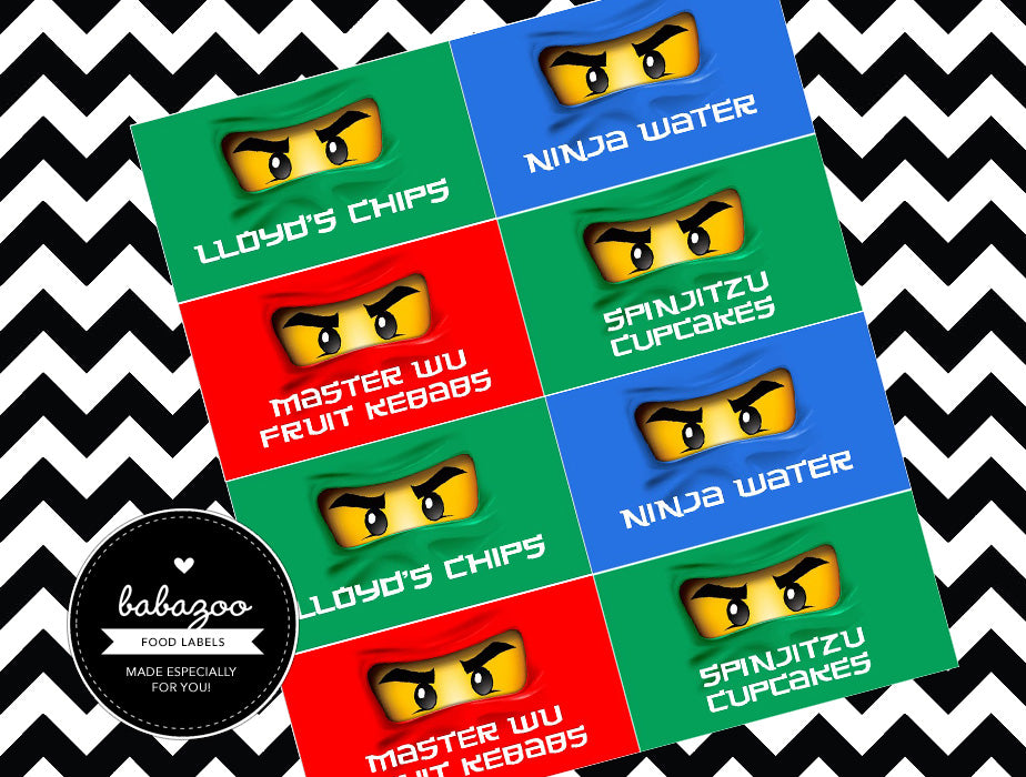 Ninjago food cards (10)