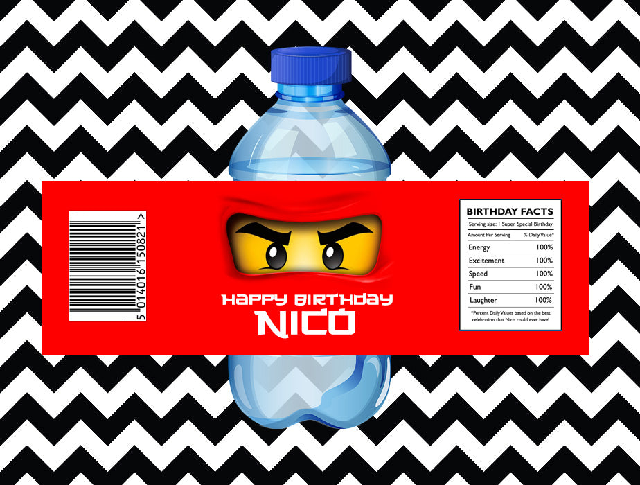 Ninjago juice/water labels (10)