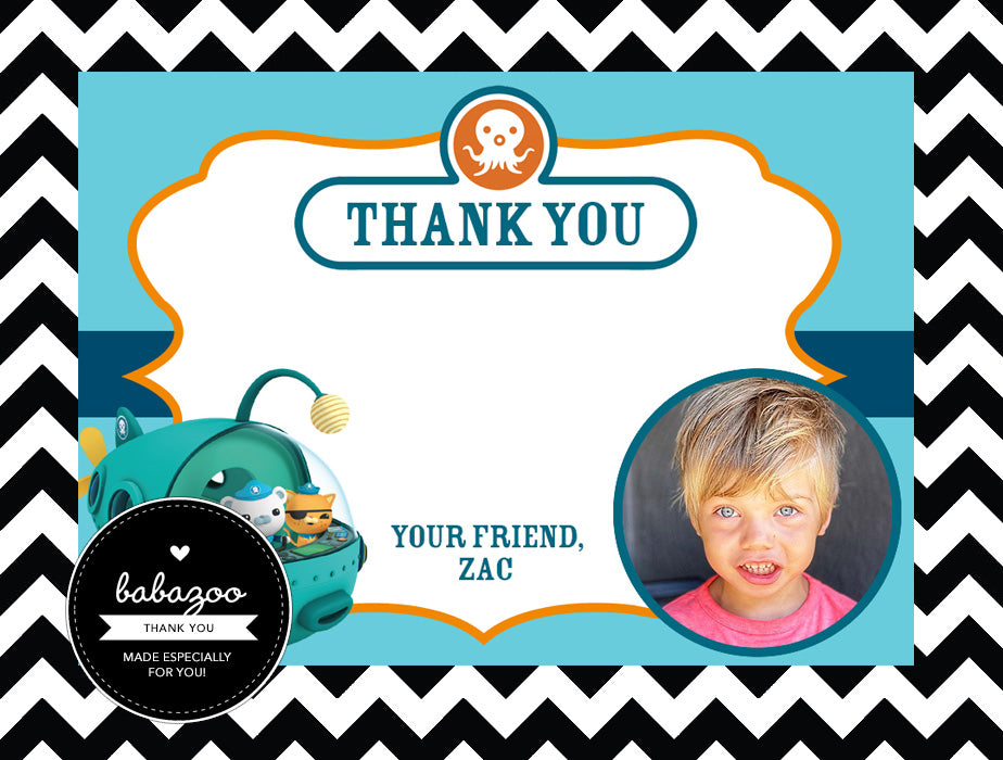 Octonauts Thank you cards (10)