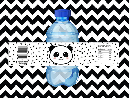 Panda juice/water labels (10)