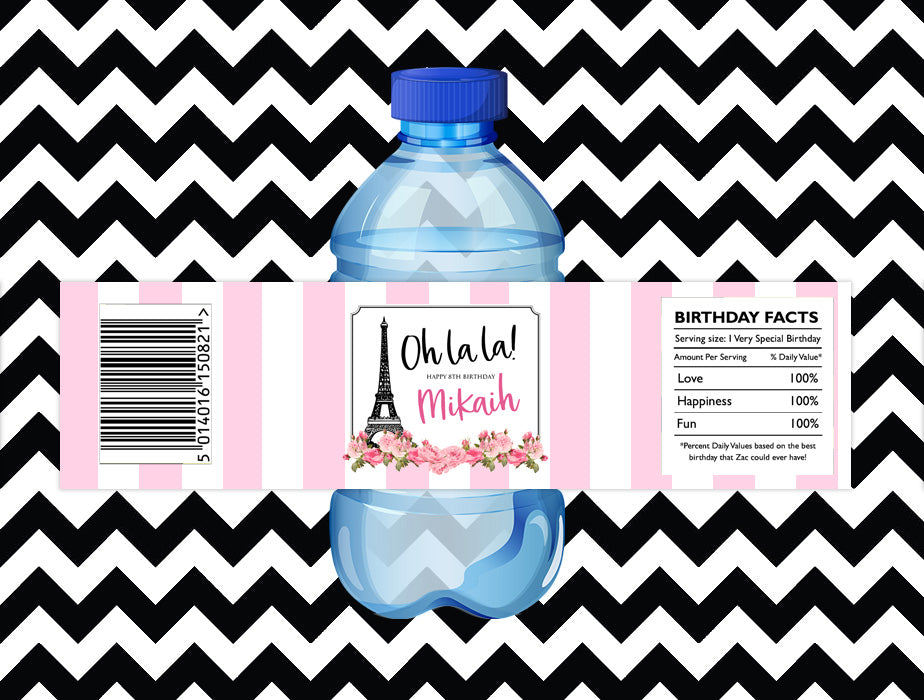 Paris juice/water labels (10)