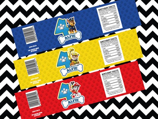 Paw Patrol juice/water labels (10)