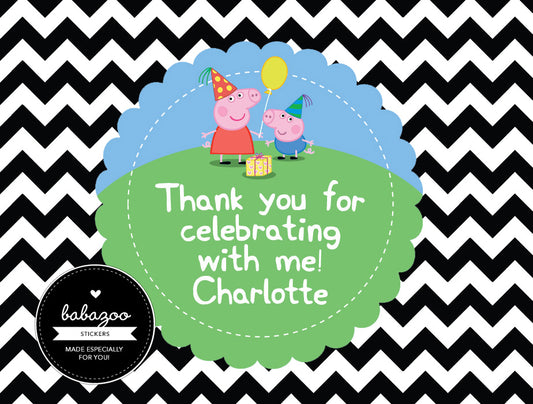 Peppa pig stickers (10)
