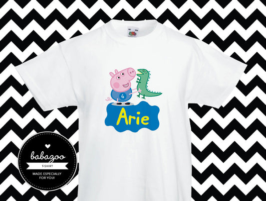 George and dinosaur t-shirt