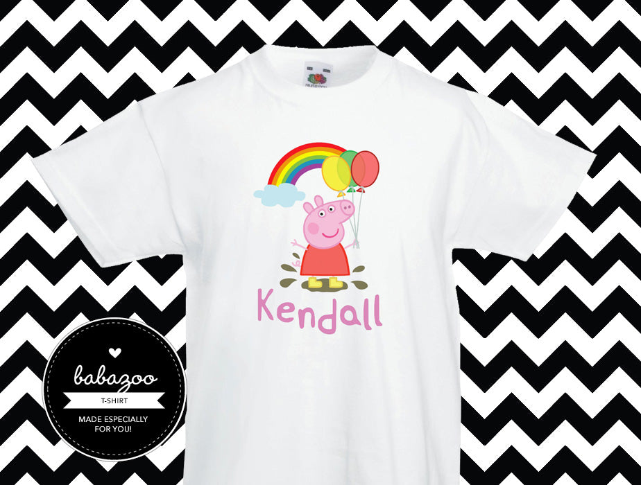 Peppa pig rainbow t-shirt