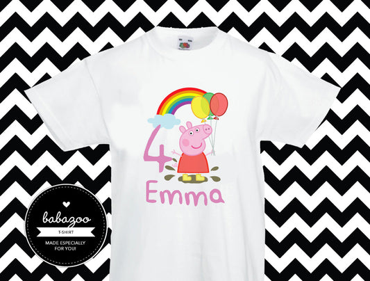 Peppa pig rainbow t-shirt