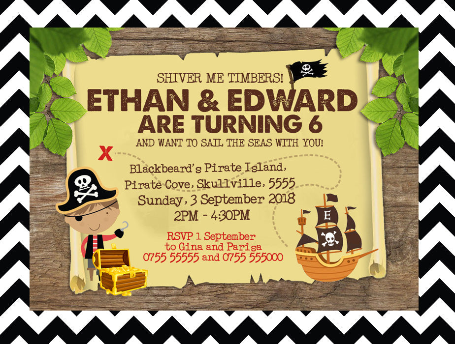 Pirate Invitation