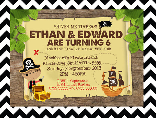 Pirate Invitation