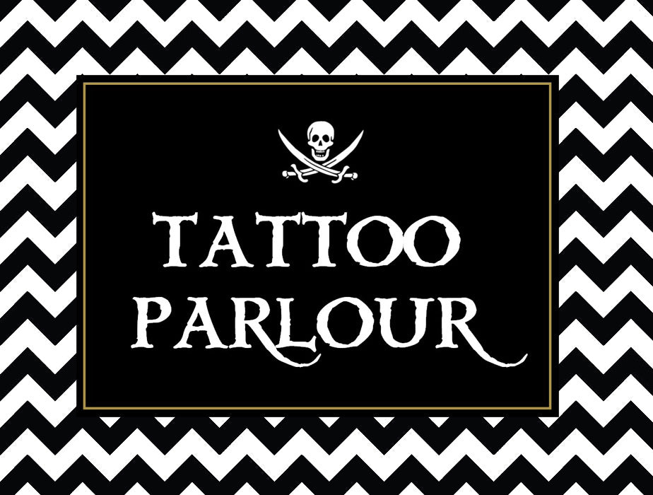 Pirate - Tattoo parlour poster