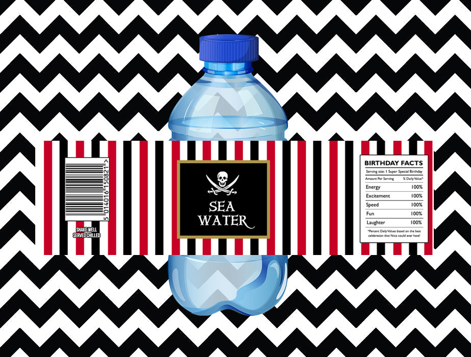 Pirate juice/water labels (10)