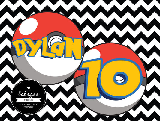 Pokemon stickers - Style 1 (10)