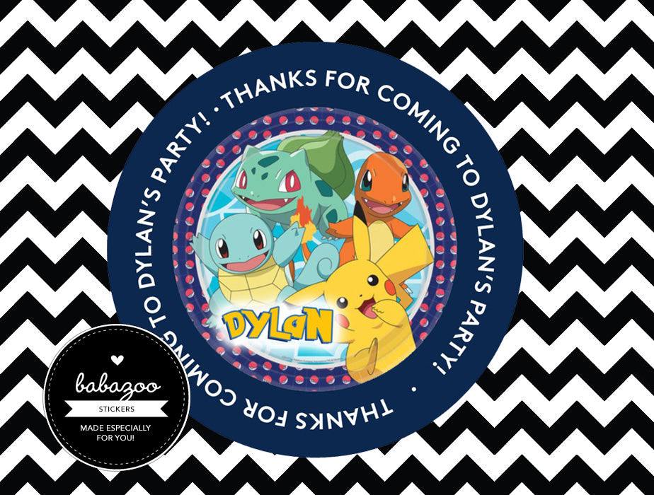 Pokemon stickers - Style 2 (10)