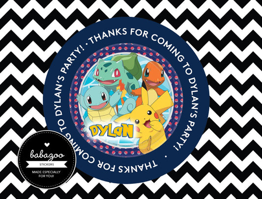 Pokemon stickers - Style 2 (10)