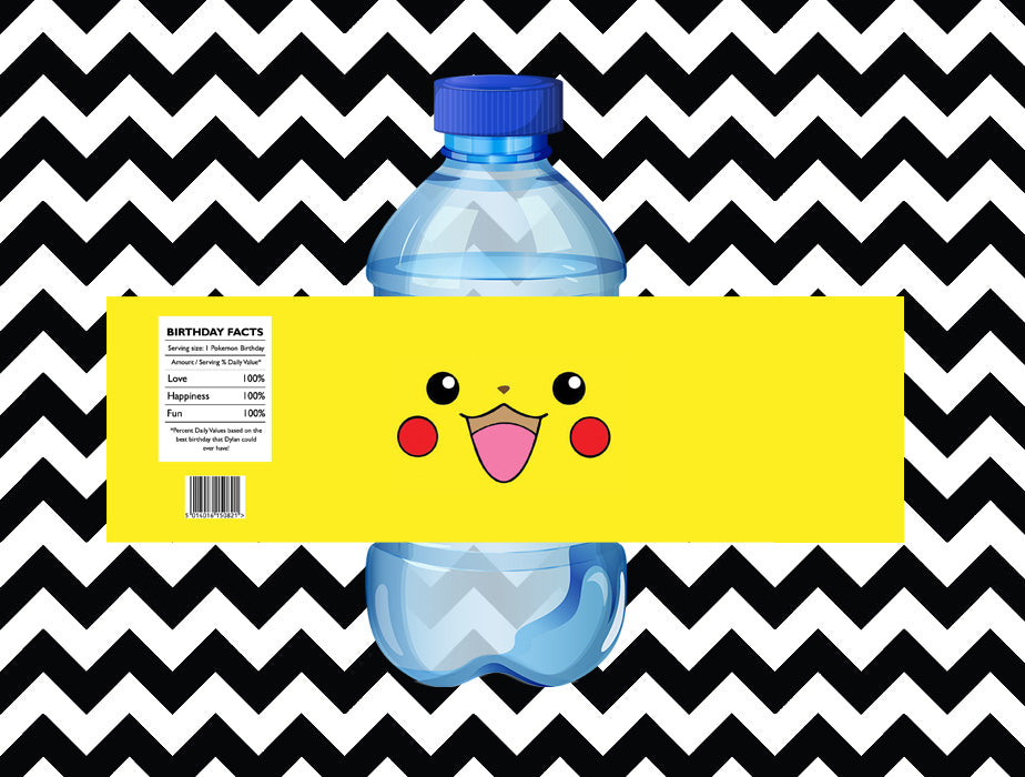 Pokemon juice/water labels (10) - Style 2