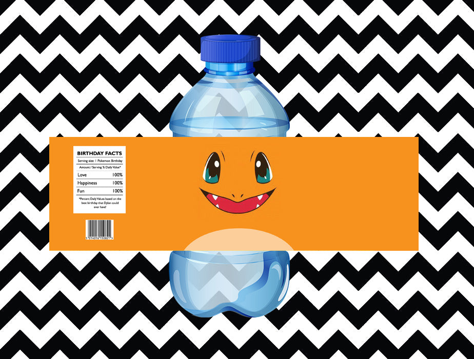 Pokemon juice/water labels (10) - Style 2