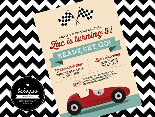 Racing Invitation (Style 1)