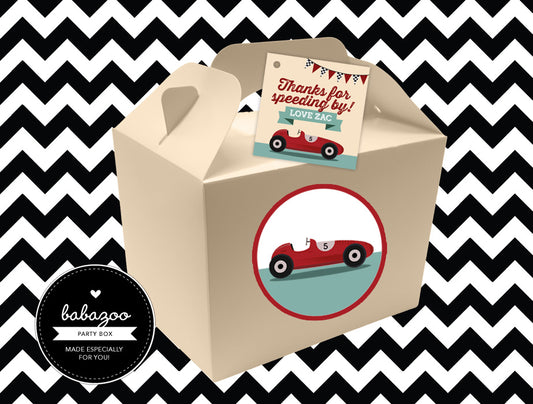 Racing car party box