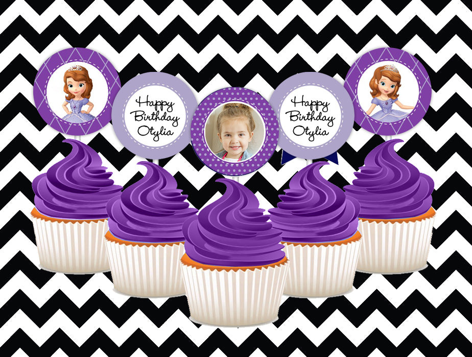 Sofia the first cupcake toppers (10)