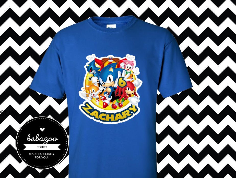 Sonic and friends t-shirt (Style 2)