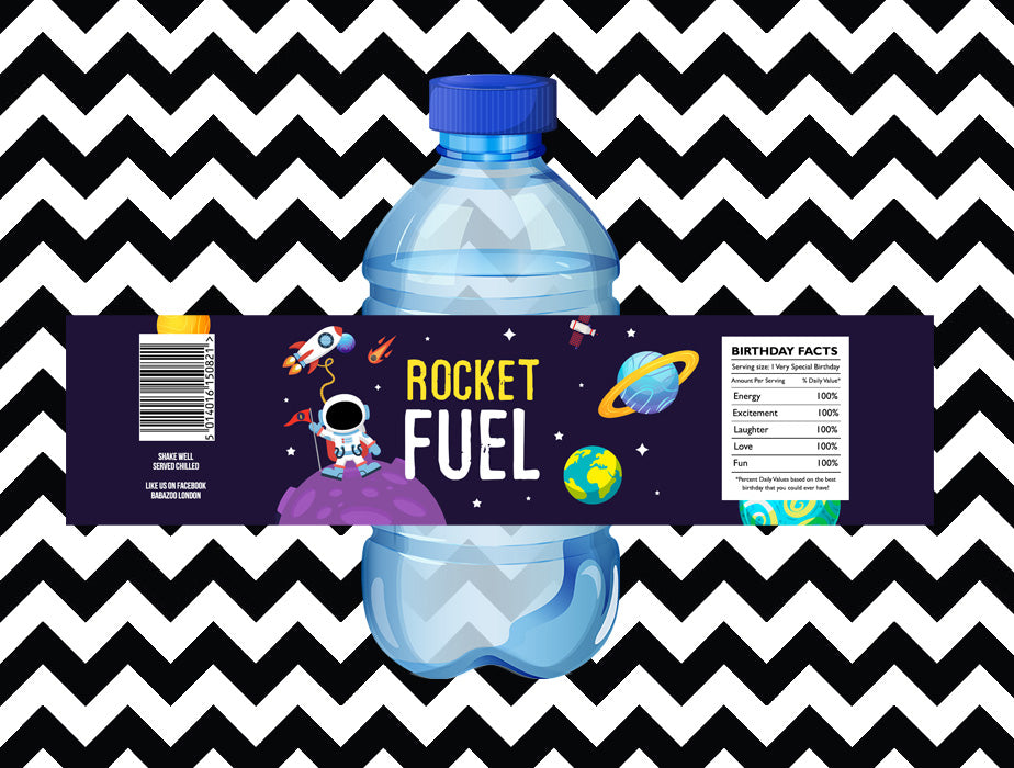 Space juice/water labels (10)