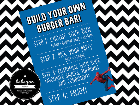 Spiderman Poster - Burger Bar