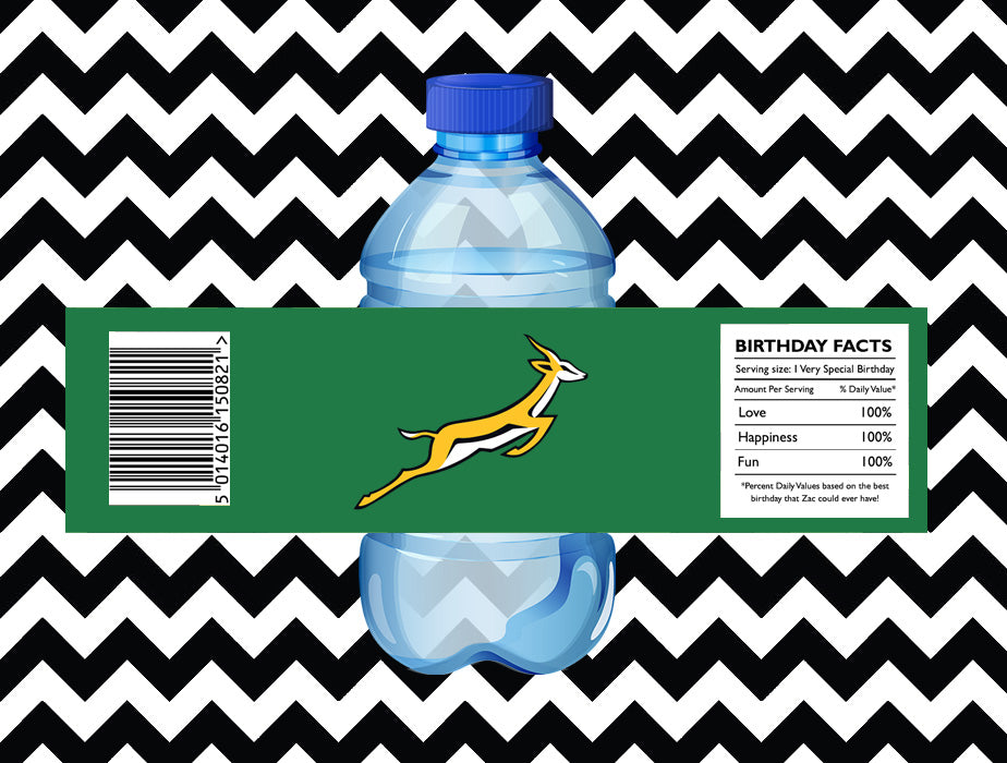 Springbok Labelling Springbok juice/water labels (10) – Babazoo Parties