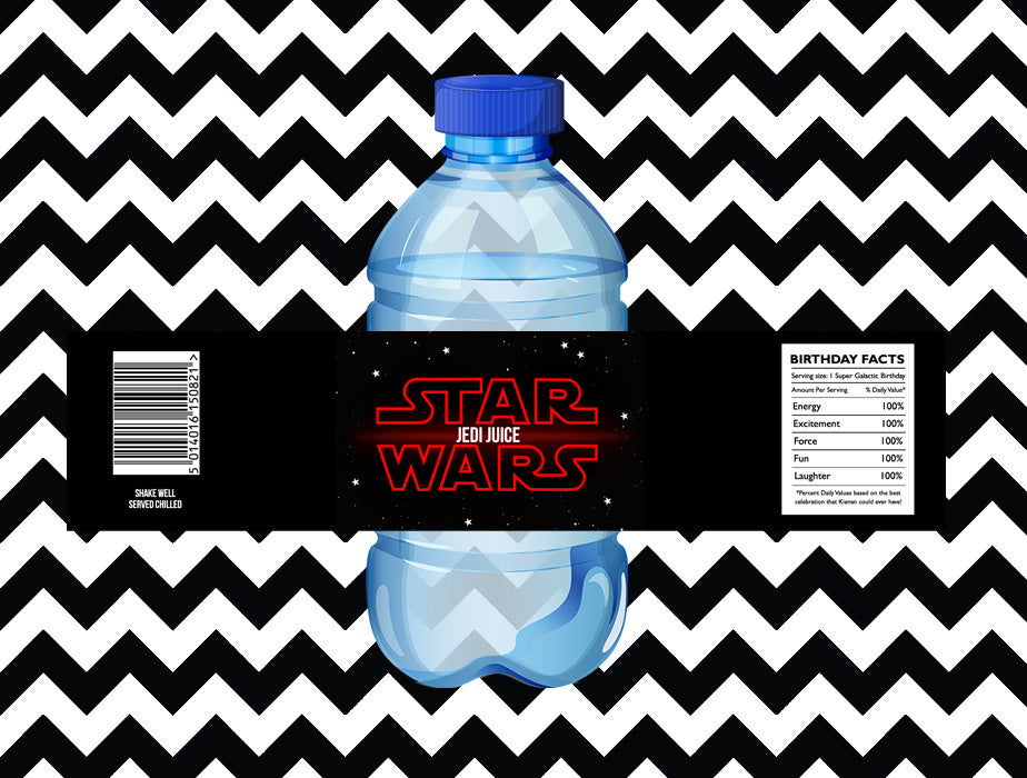 Star wars juice/water labels (10) - Style 2