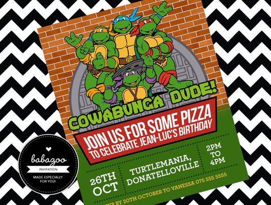 TMNT Invitation