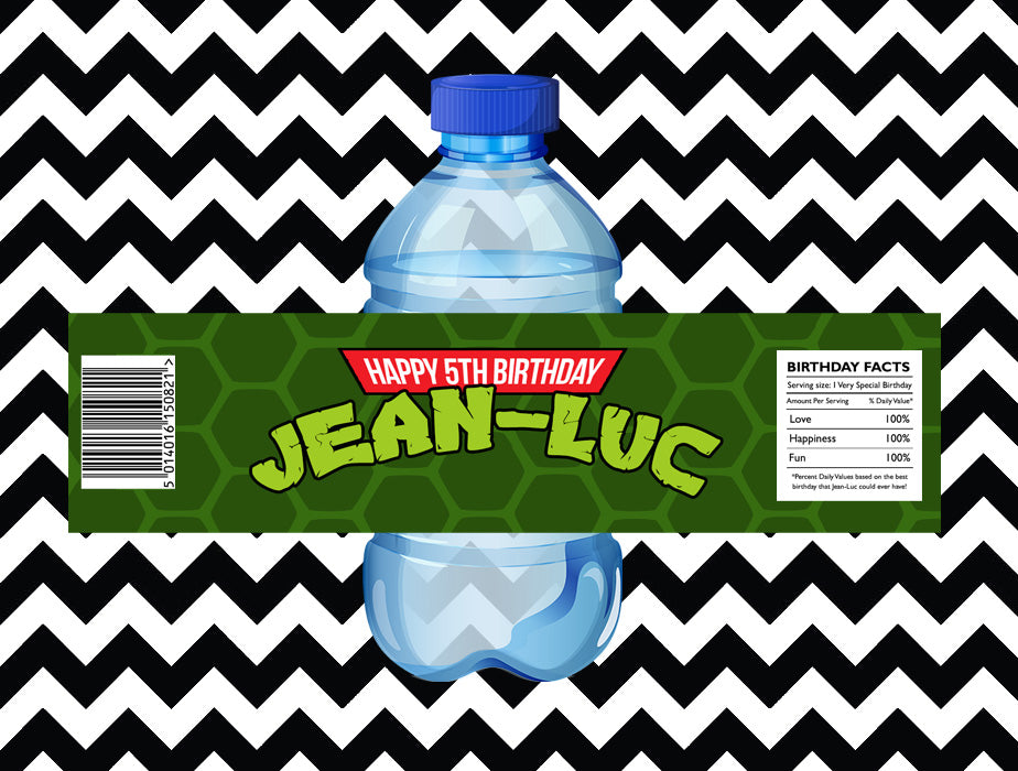 TMNT juice/water labels (10)