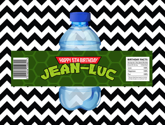 TMNT juice/water labels (10)