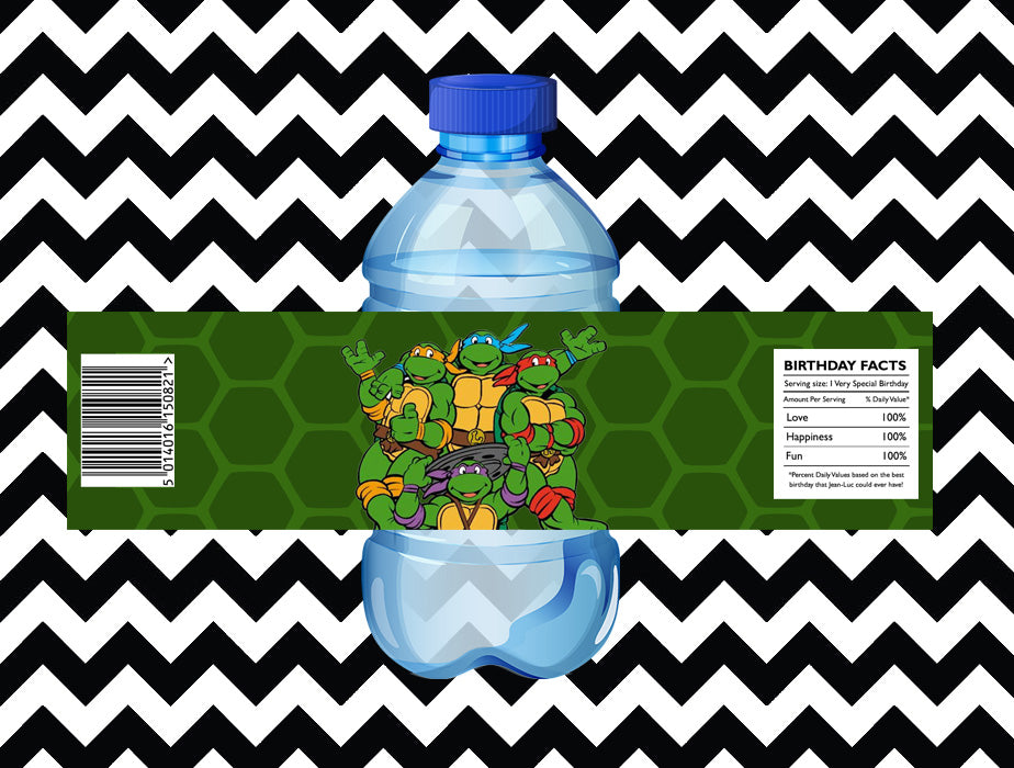 TMNT juice/water labels (10)