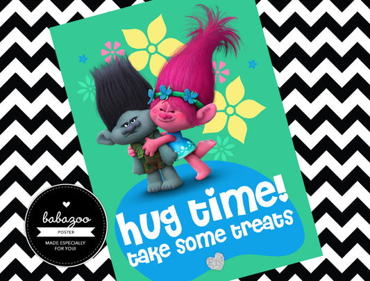 Trolls hug time poster
