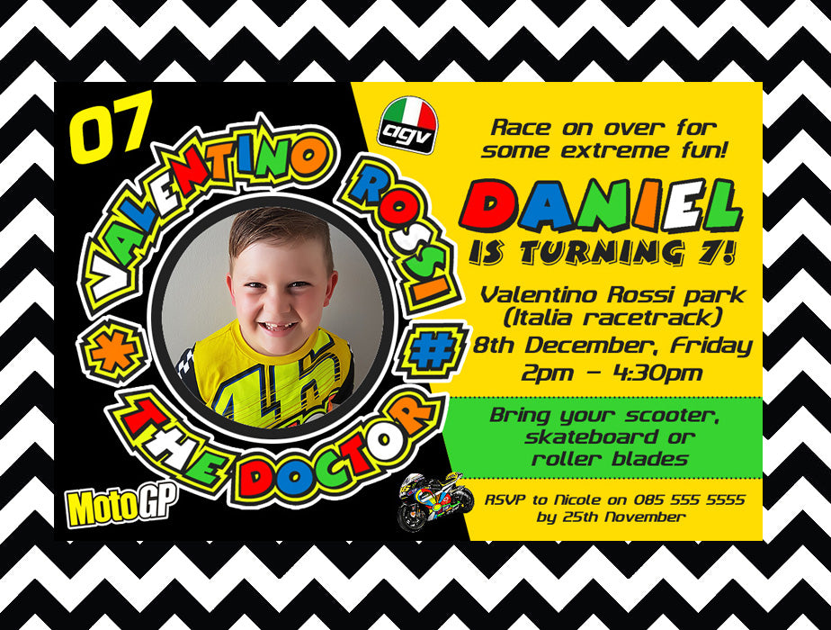 Valentino Rossi Invitation