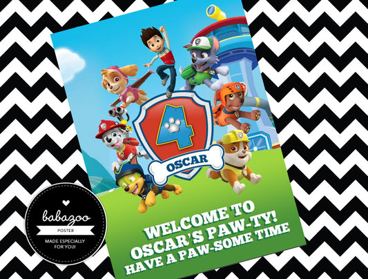 Paw Patrol - Welcome poster